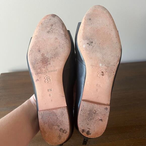 Loeffler Randall Woman’s Black Lace Up Gladiator Leather Flat Sandals- Size 8.5B - Picture 7 of 11